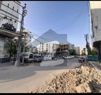 3 side cornor with extra land 100 yards plot on sale Prime location of Ittehad comercial