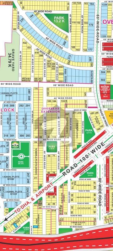 10 Marla On Ground Possession Plot Available For Sale in Overseas B Extension Block Bahria Town Lahore