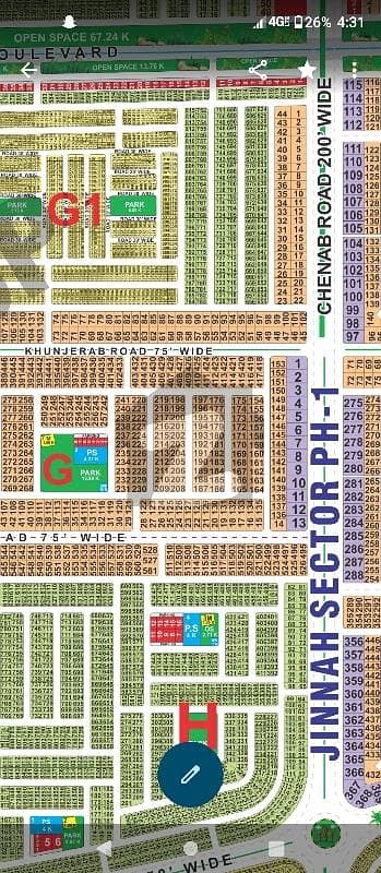 G Block 1 kanal plot for Sale good Location Reasonable price possession soon