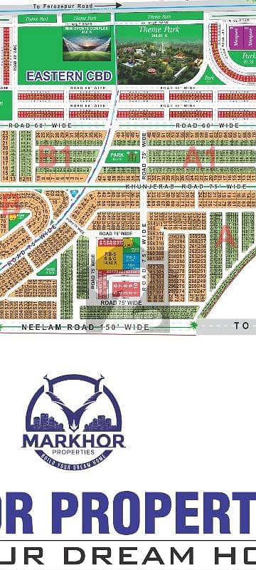 Lda City A Block Near Business Bay Main Ferozepur Road Prime Location 1 Kanal Plot Available For Sale