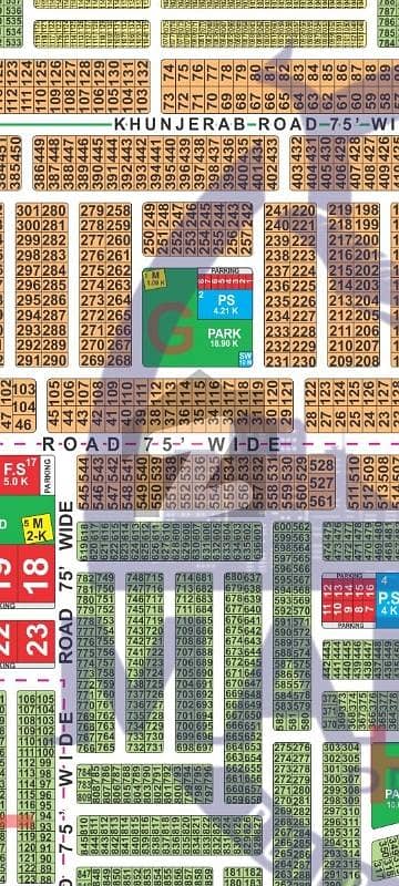 Near Park Mosque Direct access From 200'Feet Chanab Road 1 Kanal available for sale in G Block Lda City