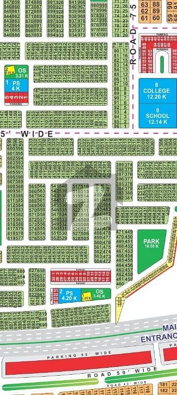 Corner Plot available For Sale In L Block Lda City linked to Pine Avenue and 300'Feet Road