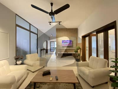 Beautiful fully furnished ground portion available for rent on prime location