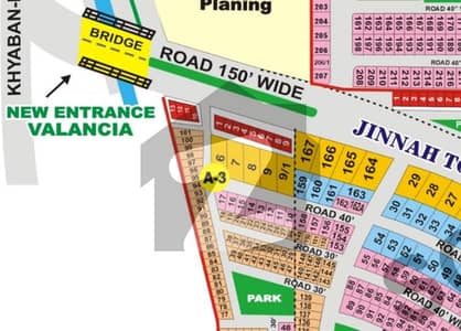 50 Marla 2 Side Open Plot For Sale