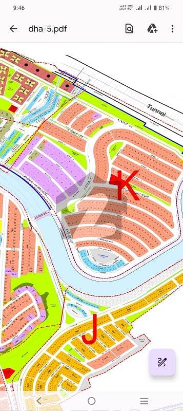 1kanal plot for sale in dha phase 5 Islamabad street 15