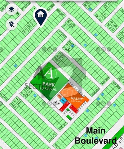 5 Marla Road Level, Clear & 2 Side Covered Plot near Main Boulevard