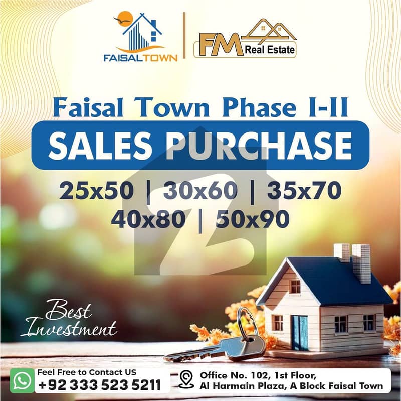 Level plot sale in block B faisal town Level plot sale in block B faisal town