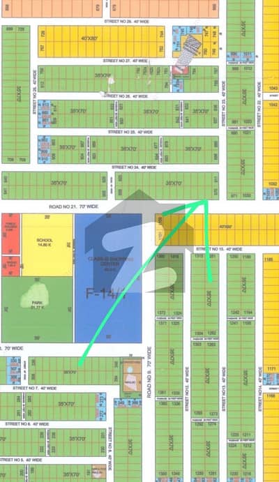 ایف ۔ 14 اسلام آباد میں 10 مرلہ رہائشی پلاٹ 1.45 کروڑ میں برائے فروخت۔