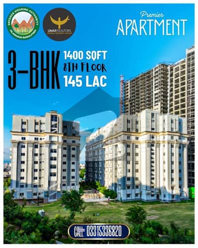 ڈی ایچ اے ڈیفینس فیز 2 ڈی ایچ اے ڈیفینس,اسلام آباد میں 3 کمروں کا 6 مرلہ فلیٹ 1.45 کروڑ میں برائے فروخت۔