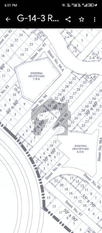 investor Price Plot Available For Sale in FGEHA Sector G-14/3, Islamabad.
