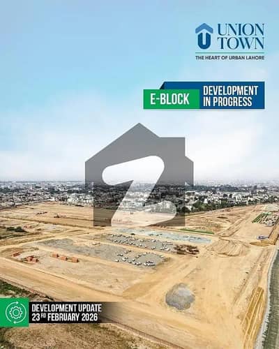 3 MARLA RESIDENTIAL Plot in Union Town, On 2 Years Easy Instalments Abdul Sattar Edhi Road, Lahore.