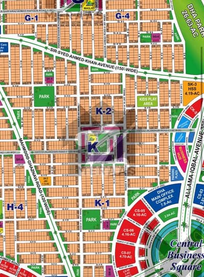 DHA Phase 1 - Sector K Residential Plot Sized 20 Marla