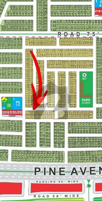 Own a 5 Marla Residential Plot, Near to Etihad Town's Commercial Area on Pine Avenue Road, Jinnah Sector, LDA City