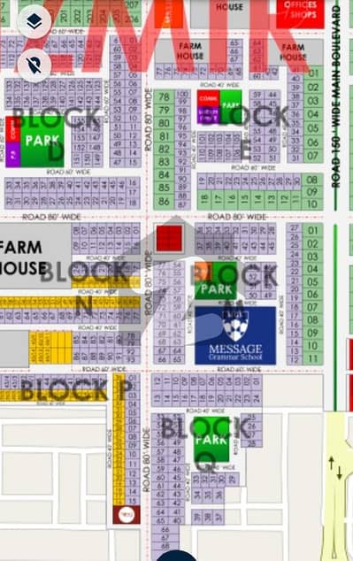 ازمیر ٹاؤن ۔ بلاک ایم ازمیر ٹاؤن,لاہور میں 1 کنال رہائشی پلاٹ 3.5 کروڑ میں برائے فروخت۔