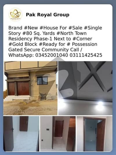 Brand New House for Sale 80 Sq Yards - Single Story