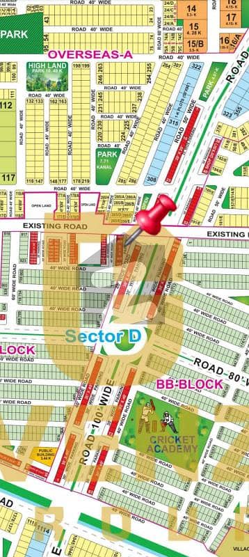 Prime Location 5.3 Marla Commercial Plot All Dues Paid Best Investment Bahria Town Sector D 3.30 Crore