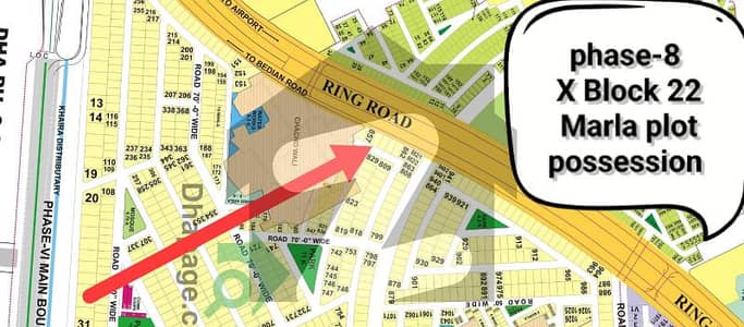 ڈی ایچ اے فیز 8 ڈیفنس (ڈی ایچ اے),لاہور میں 1 کنال رہائشی پلاٹ 2.85 کروڑ میں برائے فروخت۔