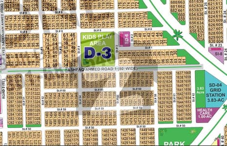 Spacious 1 Kanal 80 ft road Plot Build Your Luxurious Lifestyle Plot Sector d in DHA MULTAN PHASE- 1