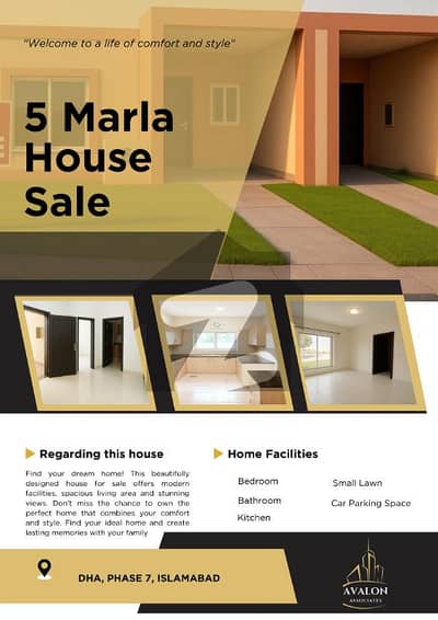 Beautiful 5 Marla Single Storey House In Oleander Block D DHA Islamabad