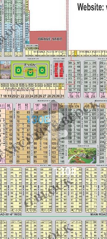 E 130.16Marla super hot location plot for sale Al Rehman Garden phase2 Lahore