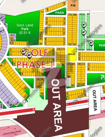 10 Marla Plot For Sale In Bahria Town Golf Block