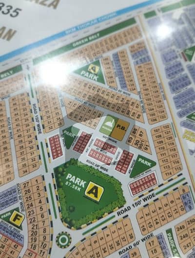 8 Marla proper commercial in izmir town facing park