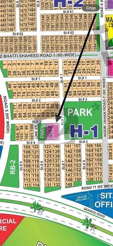 DHA Multan sector H 2 Marla commercial Plot For Sale Corner Plot Hot Location