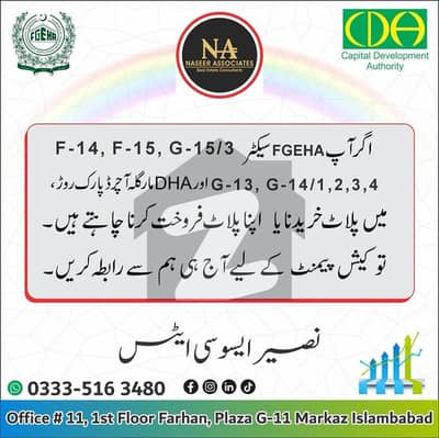 prime location plot for sale in Sector G-14/1 Islamabad