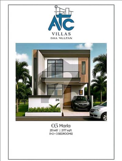 اے ٹی سی ولاز ڈی ایچ اے فیز 1,ڈی ایچ اے ڈیفینس,ملتان میں 3 کمروں کا 5 مرلہ مکان 2.1 کروڑ میں برائے فروخت۔