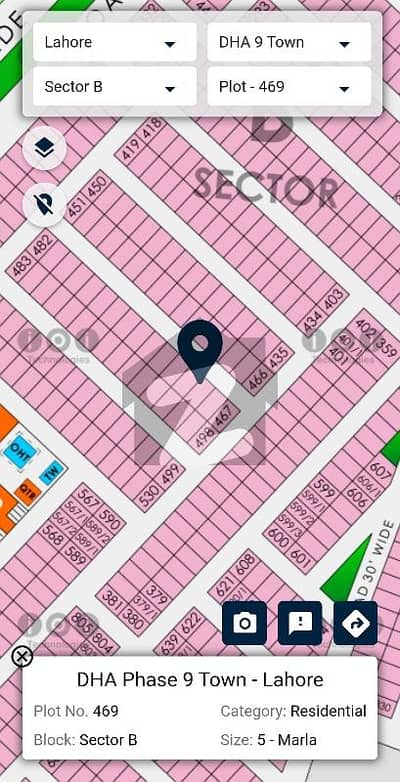 ڈی ایچ اے 9 ٹاؤن ڈیفنس (ڈی ایچ اے),لاہور میں 5 مرلہ رہائشی پلاٹ 1.35 کروڑ میں برائے فروخت۔