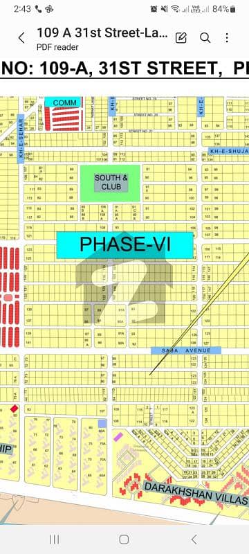 333 yard plot For sale DHA phase 6 near seaview