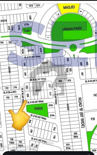 15 Marla Corner Plot Bahria Phase 7