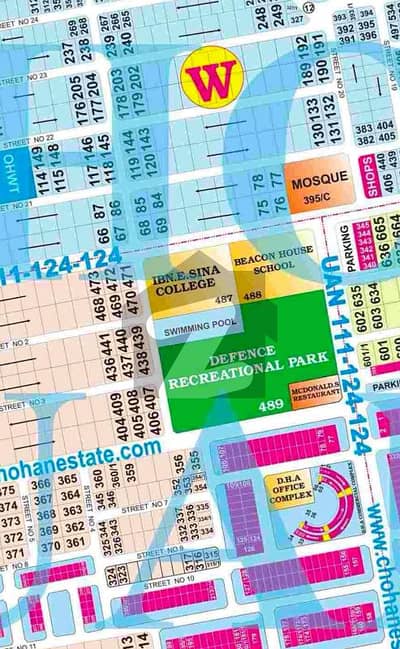 132 Marla Corner Plot for Sale in DHA Phase 3 Block W, Lahore