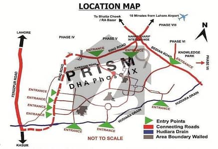 1 kanal plot for sale Q block near theme park DHA Phase 9 prism Lahore