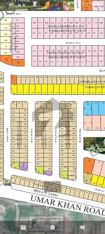 Prime Location 3 Marla Residential Plot For Sale In Beautiful Al Hafeez Garden - Phase 5