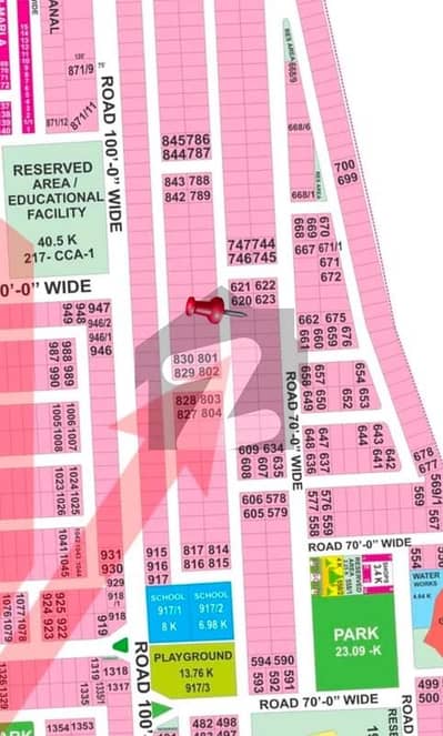 2 Kanal Next To The Corner Plot Surrounded By Houses.