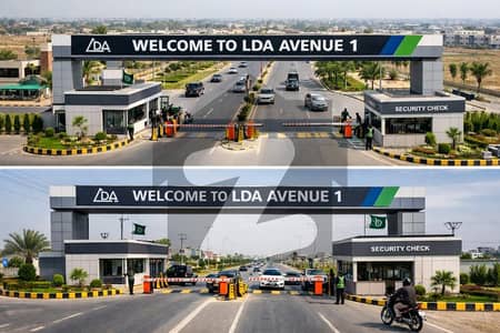 10 Marla facing Park plot 60 fit road prime location of LDA avenue one