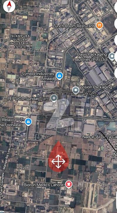 Prime 16 Kanal Industrial Plot Adjacent To Sundar Estate Boundary, With Easy Access To Manga Road, Raiwind, Lahore.