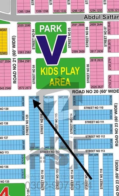 Corner + Park Face + 60ft Rd Facing