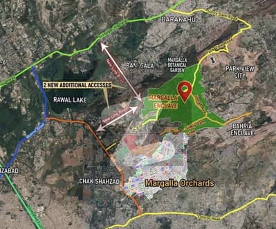 مارگلہ آرچرڈ اسلام آباد میں 10 مرلہ رہائشی پلاٹ 2.2 کروڑ میں برائے فروخت۔