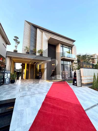 One Kanal Brand New Luxury Ultra-Modern Design Most Beautiful Fully Furnished Bungalow 2 Servant Quarter In Basement For Sale At Prime Location Of DHA Lahore Near To Park Masjid & DHA Raya Fairways Commercial.