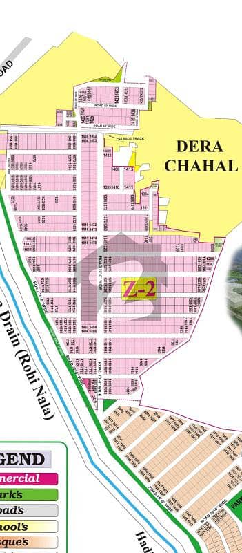 ڈی ایچ اے فیز 7 - بلاک زیڈ2 ڈی ایچ اے فیز 7,ڈیفنس (ڈی ایچ اے),لاہور میں 1 کنال رہائشی پلاٹ 1.65 کروڑ میں برائے فروخت۔