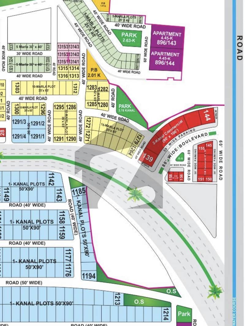 2 kanal Commercial Plot tauheed block investor price deal Bahria Town ...