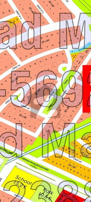 One kanal plot for sale in dha phase 5 sectors F  near head office