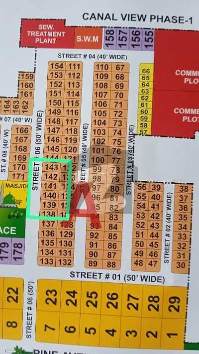 کینال ویو ہاؤسنگ سکیم - فیز 2 کینال ویو ہاؤسنگ سکیم,گوجرانوالہ میں 10 مرلہ رہائشی پلاٹ 1.5 کروڑ میں برائے فروخت۔