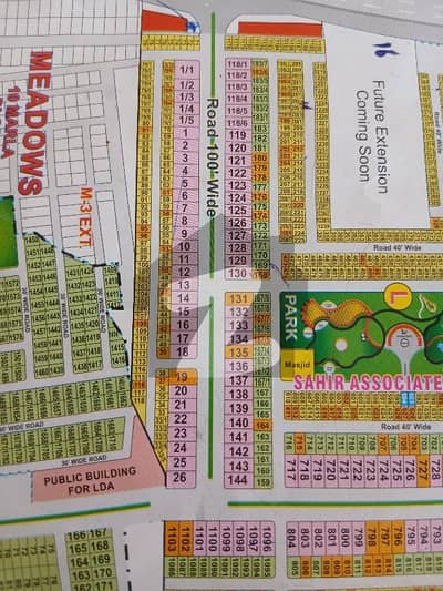 خیابانِ امین ۔ بلاک ایل خیابانِ امین,لاہور میں 1 کنال رہائشی پلاٹ 2.35 کروڑ میں برائے فروخت۔