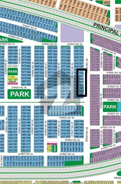 10Marla-10Marla Twin Plot Located On 80ft Road for Sale