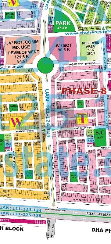 ڈی ایچ اے فیز 8 - بلاک ٹی فیز 8,ڈیفنس (ڈی ایچ اے),لاہور میں 1 کنال رہائشی پلاٹ 7.15 کروڑ میں برائے فروخت۔