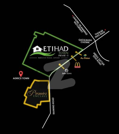 10 Marla Residential Plot For Sale Premier Enclave Etihad Town Phase 1 Lahore