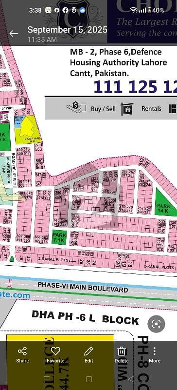 34marla plot phase 8 T- Block available for sale in DHA Lahore. owner 1on1 meeting